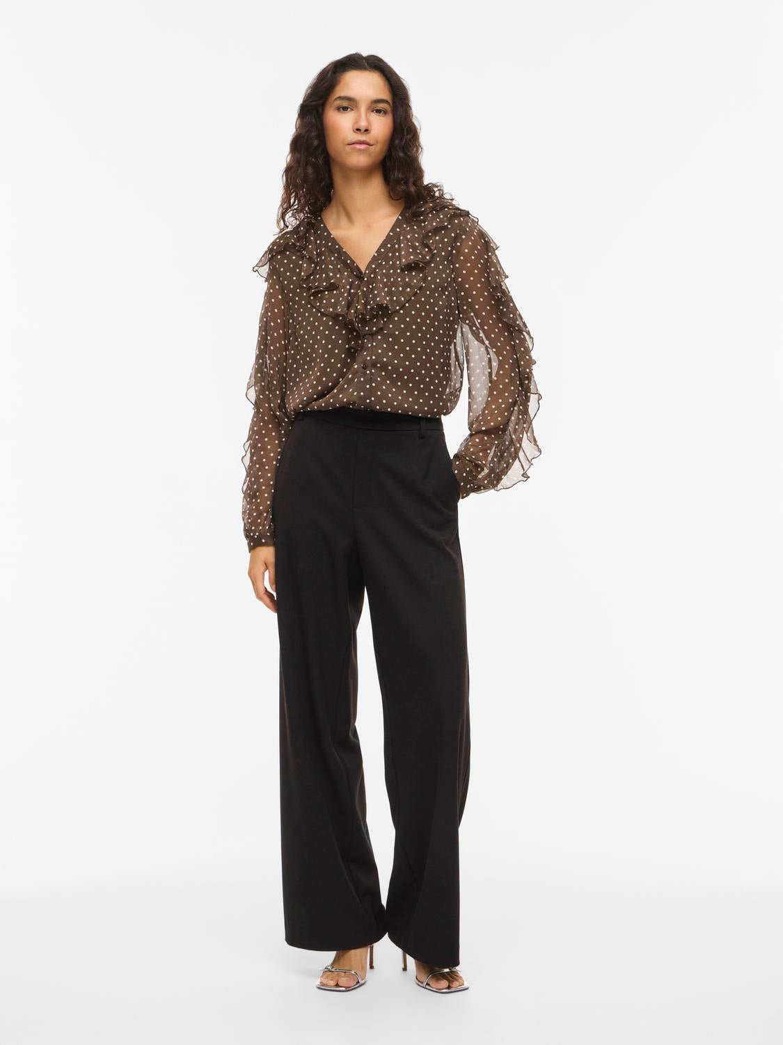 VIHARLEY Top - Chocolate Brown - VERO MODA & VILA Bergvik